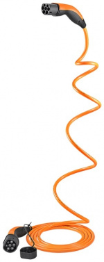 LAPP MOBILITY HELIX Type 2 opladningskabel, op til 11 kW, 5 m, orange (5555935013) 20 A, 3-faset, til opladning af hybrid- og elbiler med Type 2-tilslutning
