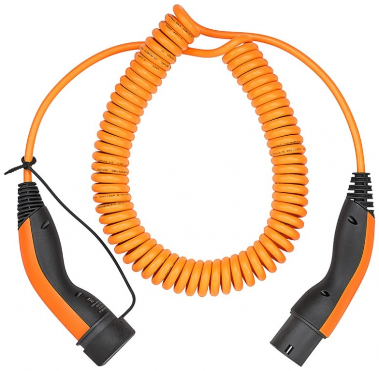 LAPP MOBILITY Type 2 spiralopladningskabel, op til 11 kW, m, orange (5555936025) 20 A, 3-faset, til opladning af hybrid- og elbiler med Type 2-tilslutning LAPP MOBILITY Type 2 spiralopladningskabel, op til 11 kW, m, orange (5555936025) 20 A, 3-faset, til opladning af hybrid- og elbiler med Type 2-tilslutning