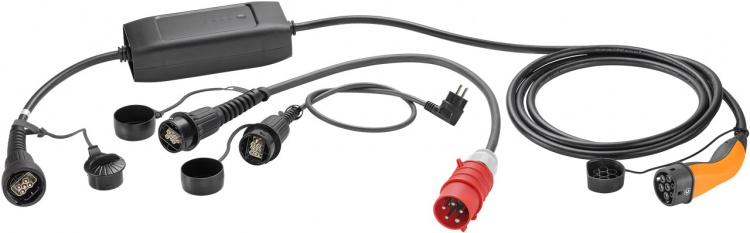 LAPP MOBILITY Mobil ladestationssæt Universal, Type 2, op til 22 kW, 6 m (5555924002) 32 A, 3-faset, til opladning af hybrid- og elbiler med Type 2-tilslutning, inkl. 2 adaptere