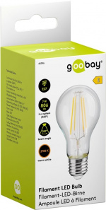 Goobay Filament-LED-pære, 7 W sokkel E27, varm hvid, kan ikke dæmpes