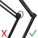 Goobay LED-luplampe med klemme, 8 W, sort 650 lm, 127 mm krystalglaslinse, 1,75x forstørrelse, 3 dioptrier