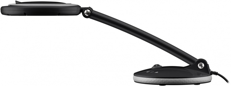 Goobay LED-luplampe med fod, 6 W, sort 80-450 lm, dæmpbar, 100 mm glaslinse, 1,75x forstørrelse, 3 dioptrier