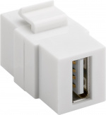 Goobay Keystone-modul USB 17,2 mm bredde, 2x USB 2.0-hunstik (type A)