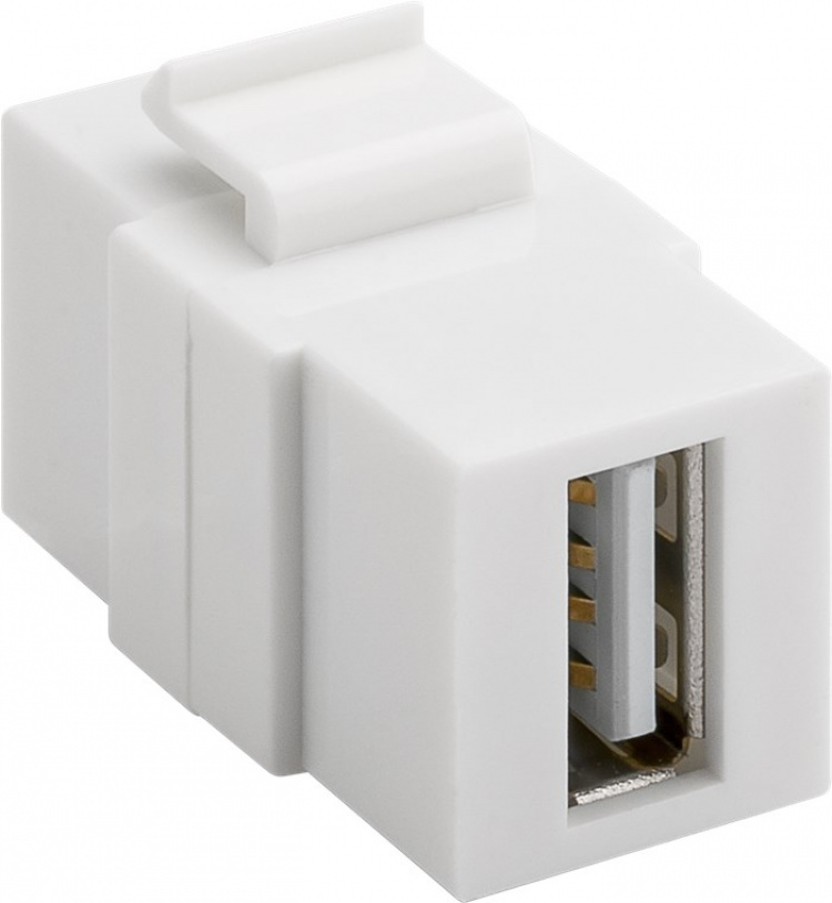 Goobay Keystone-modul USB 17,2 mm bredde, 2x USB 2.0-hunstik (type A)