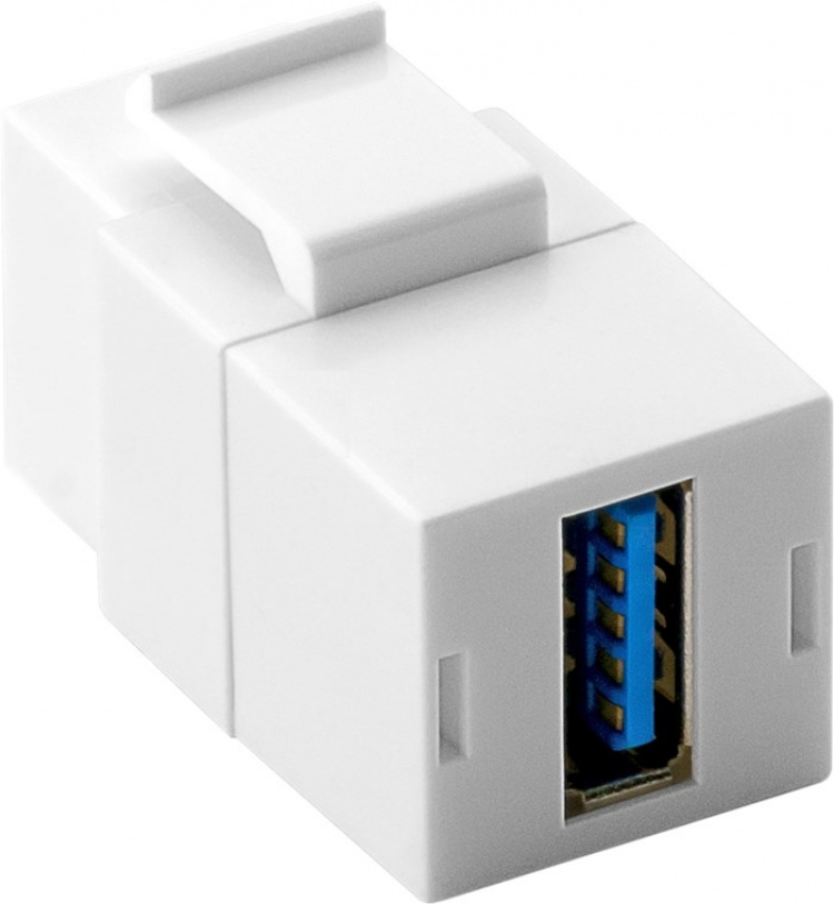Goobay Keystone-modul USB 18,3 mm bredde, 2x USB 3.0-hunstik (type A)