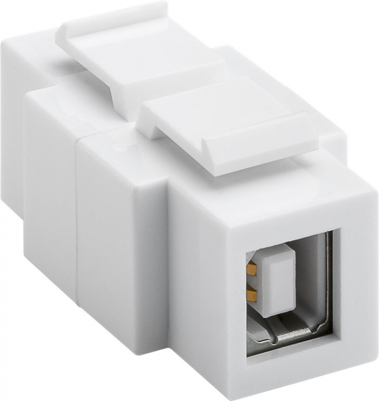 Goobay Keystone-modul USB, kan indbygges i begge sider 16,9 mm bredde, USB 2.0 socket (type A)