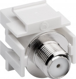 Goobay Keystone-modul SAT/antenne, planforsænket montering IEC / koaksial socket > F socket