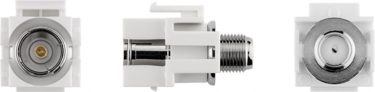 Goobay Keystone-modul SAT/antenne, planforsænket montering IEC / koaksial socket > F socket