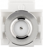 Goobay Keystone-modul SAT/antenne, planforsænket montering IEC / coax stik > F socket