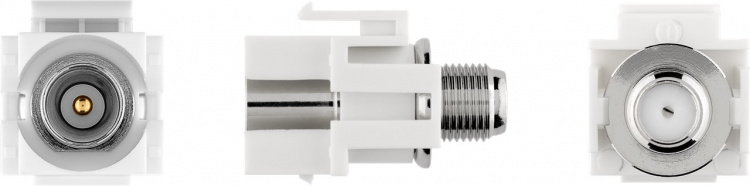 Goobay Keystone-modul SAT/antenne, planforsænket montering IEC / coax stik > F socket