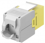 Goobay Keystone modul RJ45 CAT 6A, UTP 16,5 mm bred, krokodilleklemme til værktøjsfri IDC-montering Goobay Keystone modul RJ45 CAT 6A, UTP 16,5 mm bred, krokodilleklemme til værktøjsfri IDC-montering