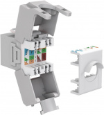 Goobay Keystone modul RJ45 CAT 6A, UTP 16,5 mm bred, krokodilleklemme til værktøjsfri IDC-montering Goobay Keystone modul RJ45 CAT 6A, UTP 16,5 mm bred, krokodilleklemme til værktøjsfri IDC-montering