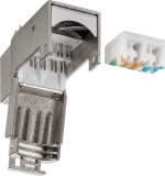 Goobay Keystone modul RJ45 CAT 6, STP, 250 MHz 17,0 mm bred, krokodilletype, til værktøjsfri IDC-montering, snap-in-system Goobay Keystone modul RJ45 CAT 6, STP, 250 MHz 17,0 mm bred, krokodilletype, til værktøjsfri IDC-montering, snap-in-system