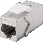 Goobay Keystone modul RJ45-kobling CAT 6A, STP 14,7 mm bred, 2x RJ45-hunstik (8P8C)
