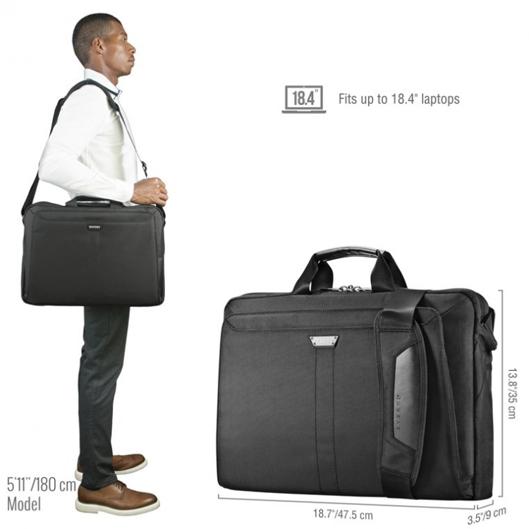 everki Lunar (EKB417BK18) Laptop taske til maskiner op til 18,4 tommer