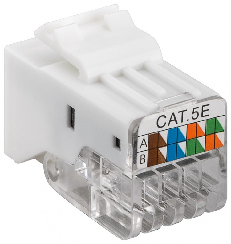 Goobay Keystone modul RJ45 CAT 5e, UTP, 100 MHz 18,11 mm bred, RJ45-stik (8P8C)