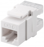 Goobay Keystone modul RJ45 CAT 6, UTP, 250 MHz 16,7 mm bred, RJ45-stik (8P8C)