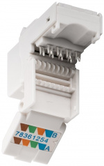 Goobay Keystone modul RJ45 CAT 6, UTP, 250 MHz 16,2 mm bred, klemrække til IDC-montering (værktøjsfri), snap-in system Goobay Keystone modul RJ45 CAT 6, UTP, 250 MHz 16,2 mm bred, klemrække til IDC-montering (værktøjsfri), snap-in system