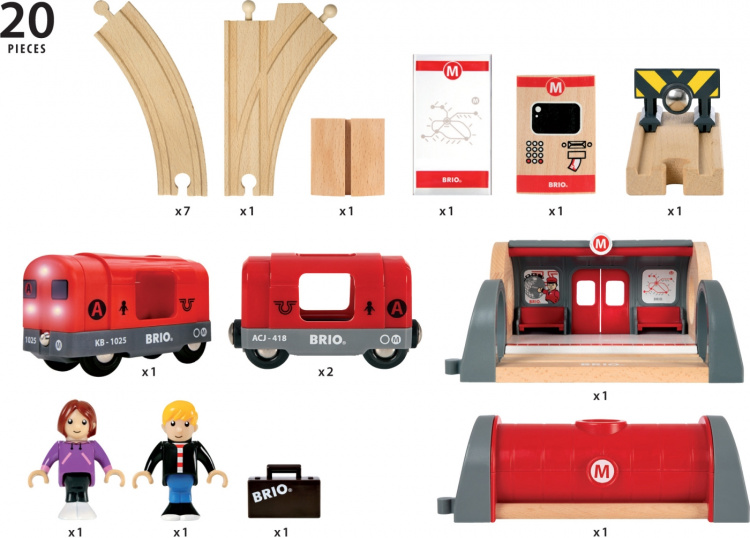 BRIO World 33513 - Tunnelbaneset