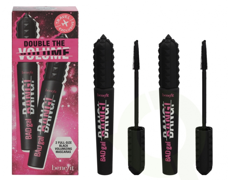 Benefit Duo Set: Badgal Bang! Volumizing Mascara 17 gr #1 Intense Pitch Black - 2x8,5gr