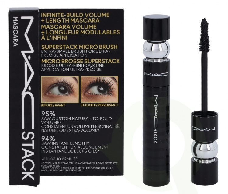 MAC Stack Micro Mascara 12 ml Black