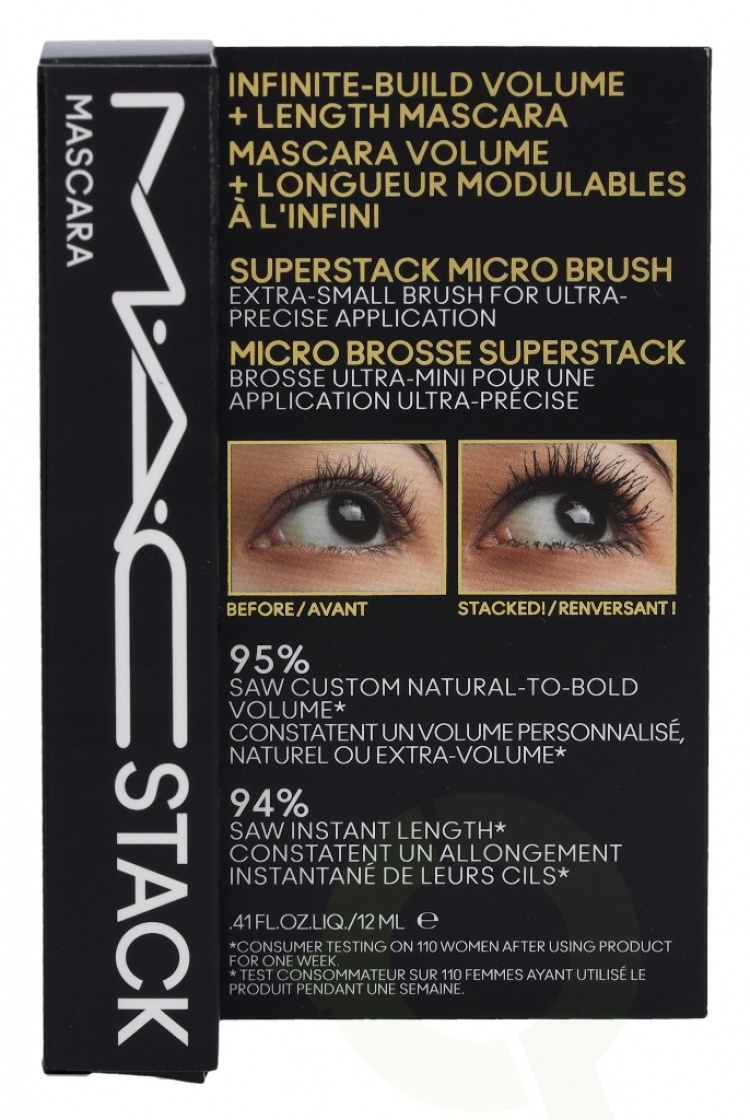 MAC Stack Micro Mascara 12 ml Black