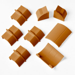 D-LINE Adapter Kit 22x22mm 8 Dele Egfarvet