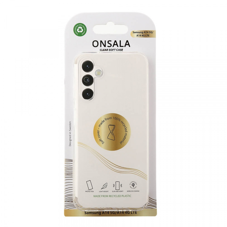 Onsala Mobilcover Recycled TPU Transparent - Samsung Galaxy A14 5G/A14 4G