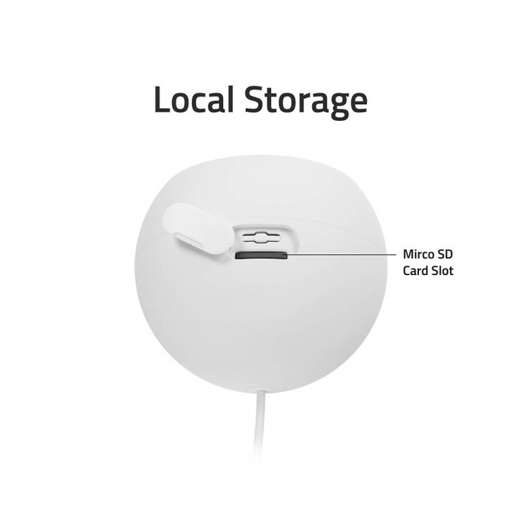 Hombli Smart Compact Kamera Udendørs Hvid Hombli Smart Compact Kamera Udendørs Hvid