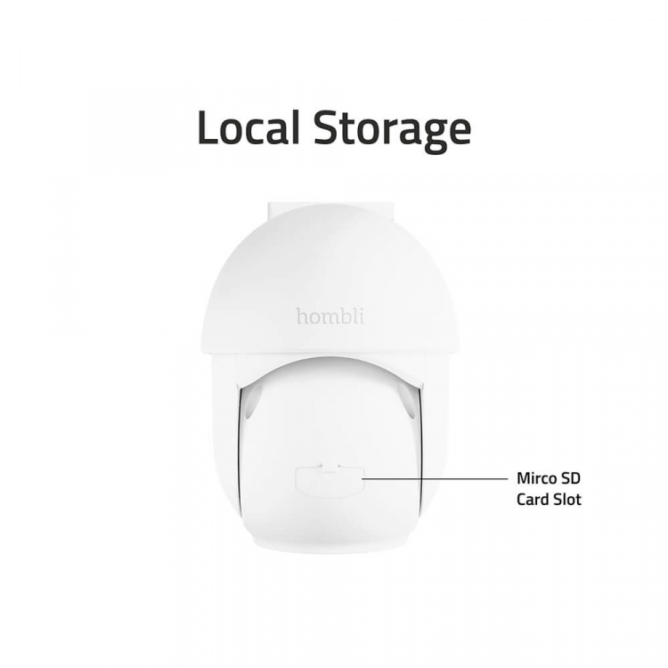 Hombli Smart Pan & Tilt Cam White Hombli Smart Pan & Tilt Cam White