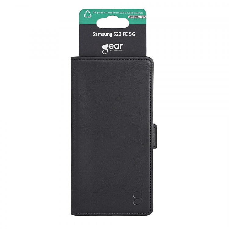 Gear Mobilcover Classic Genanvendt 3 kort Samsung S23 FE 5G Sort