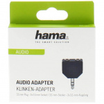 Hama Audio Adapter 2x3,5mm Hun-3,5mm Han ST