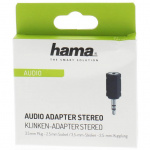 Hama Adapter Audio 3.5mm-2.5mm Hane-Hona Stereo Svart