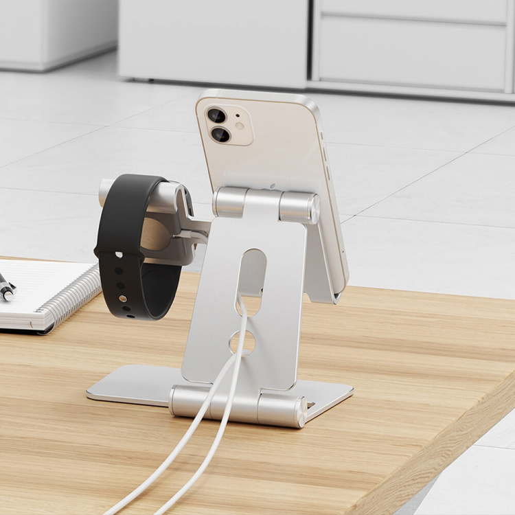 Desire2 Opladerstander Restore Pro til Apple Watch Silver Desire2 Opladerstander Restore Pro til Apple Watch Silver