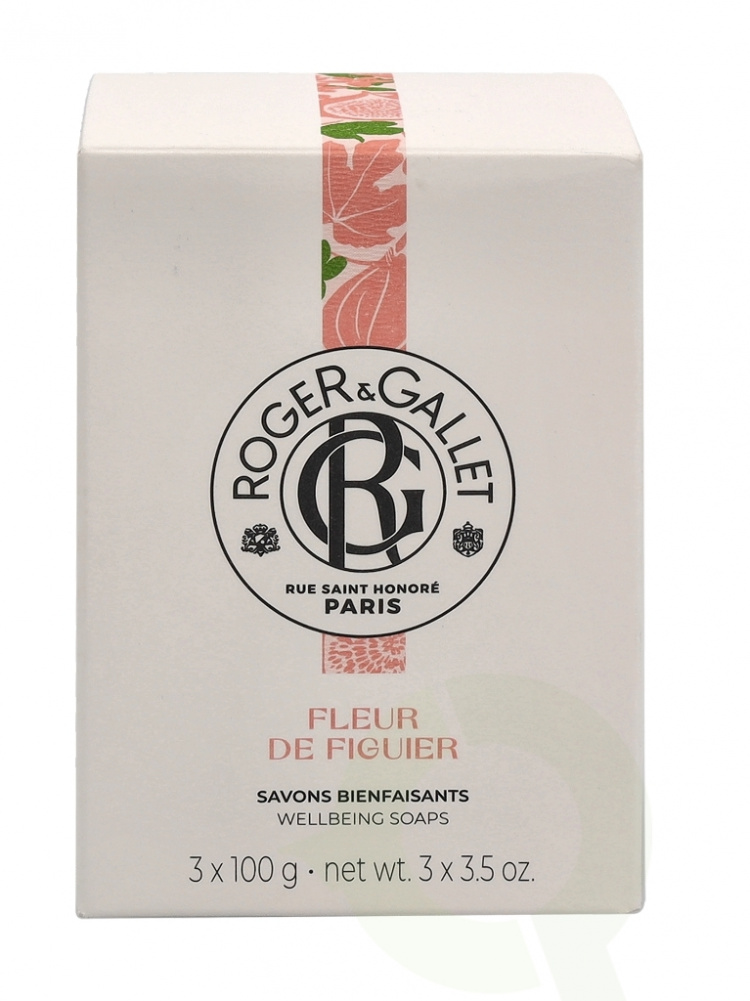 Roger & Gallet Fleur De Figuier Giftset 300 gr, Soap Bar - 3x100gr