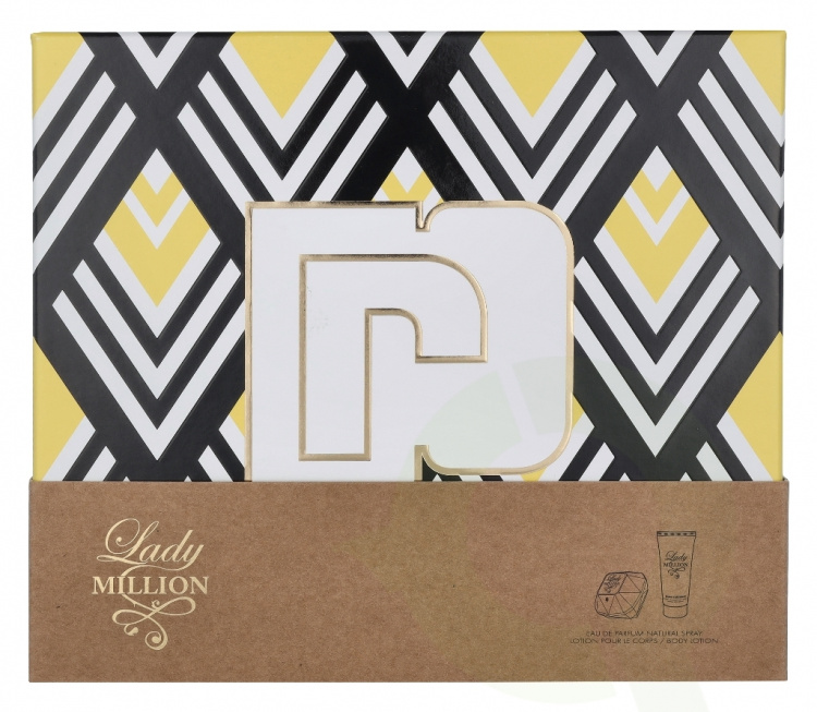 Paco Rabanne Lady Million Giftset 125 ml, Edp Spray 50ml/Body Lotion 75ml