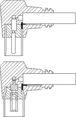 Goobay Vinkelt antennekabel ( koaksial-stik 90° > koaksial-hunstik 90°, 2.5 m Goobay Vinkelt antennekabel ( koaksial-stik 90° > koaksial-hunstik 90°, 2.5 m