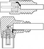 Goobay Vinkelt antennekabel ( koaksial-stik > koaksial-hunstik 90°, 5 m