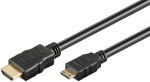 Goobay Højhastigheds HDMI™-kabel med Ethernet (mini) HDMI™ stik (type A) > HDMI™ mini-stik (type C), 1 m