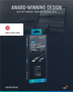 ClickTronic Adapterkabel från USB-C™ till USB-A 3.2 Gen 1 Premiumkabel | USB-C™-kontakt USB-A 3.0-kontakt | 1,0 m | 5 Gbit/s