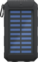 Goobay Outdoor-powerbank 8.0 (8.000 mAh) til udendørs eventyr med robust design, solcellepanel og lommelygtefunktion Goobay Outdoor-powerbank 8.0 (8.000 mAh) til udendørs eventyr med robust design, solcellepanel og lommelygtefunktion