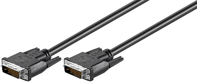Goobay DVI-D Full HD-kabel Dual Link, Nikkel DVI-D-stik dual link (24 + 1 ben) > DVI-D-stik dual link (24 + 1 ben), 2 m Goobay DVI-D Full HD-kabel Dual Link, Nikkel DVI-D-stik dual link (24 + 1 ben) > DVI-D-stik dual link (24 + 1 ben), 2 m