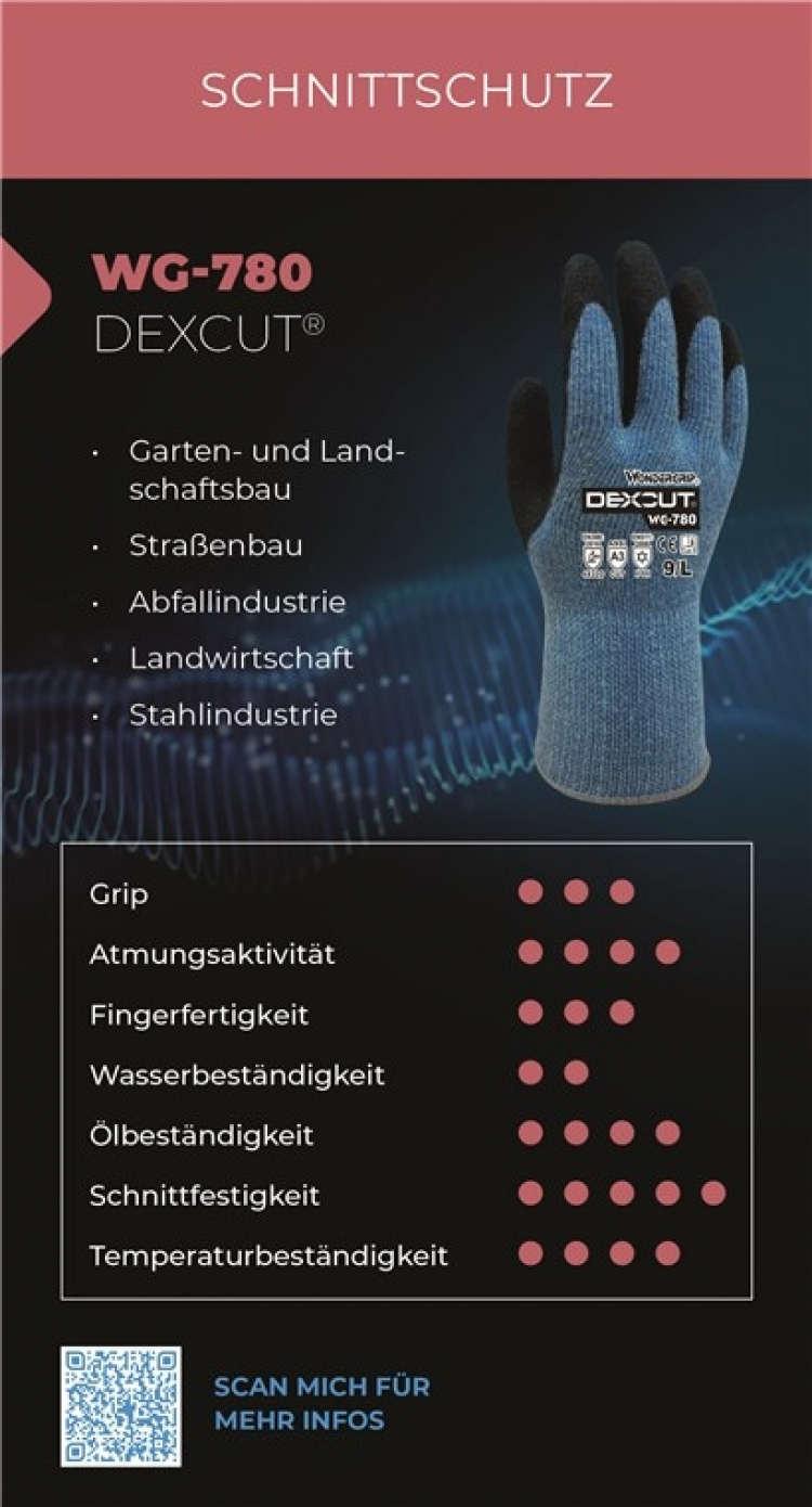 Wonder Grip WG-780 Have- og anlægsgartneri, Landbrug, Vejbygning, Stålindustri, Affaldsindustri, XL/10