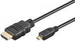 Goobay Højhastigheds HDMI™-kabel med Ethernet (Micro, 4K @ 60 Hz) HDMI™ stik (type A) > HDMI™ micro stik (type D), 5 m Goobay Højhastigheds HDMI™-kabel med Ethernet (Micro, 4K @ 60 Hz) HDMI™ stik (type A) > HDMI™ micro stik (type D), 5 m