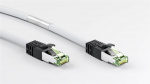 Goobay CAT 8.1 Patchkabel, S/FTP (PiMF), hvid 99,9 % iltfri kobberleder (OFC), AWG 24, halogenfri kabelkappe (LSZH), 0.25 m