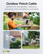 Goobay Udendørs netværkskabel CAT 6, U/UTP, sort kobberleder (CU), dobbelt ydre kappe (PE), 40 m Goobay Udendørs netværkskabel CAT 6, U/UTP, sort kobberleder (CU), dobbelt ydre kappe (PE), 40 m
