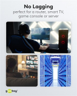 Goobay RJ45 netværkskabel med CAT 8.1 S/FTP råkabel, AWG 26, grå kobberleder, LSZH halogenfri kabelkappe, RJ45-stik (CAT 6A), 10 m