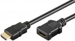 Goobay Højhastigheds HDMI™-forlængerkabel med Ethernet HDMI™ stik (type A) > HDMI™-hunstik (type A), 2 m Goobay Højhastigheds HDMI™-forlængerkabel med Ethernet HDMI™ stik (type A) > HDMI™-hunstik (type A), 2 m