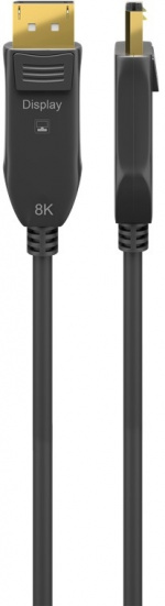 Goobay Optisk DisplayPort™ hybrid-kabel 2.0 (AOC), forgyldt DisplayPort™ stik > DisplayPort™ stik, 50 m Goobay Optisk DisplayPort™ hybrid-kabel 2.0 (AOC), forgyldt DisplayPort™ stik > DisplayPort™ stik, 50 m