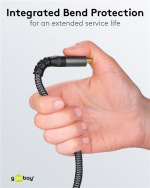 Goobay Højhastigheds HDMI™-kabel med Ethernet, 5 m, Sharkskin Grey HDMI™ stik (type A) > HDMI™ stik (type A)